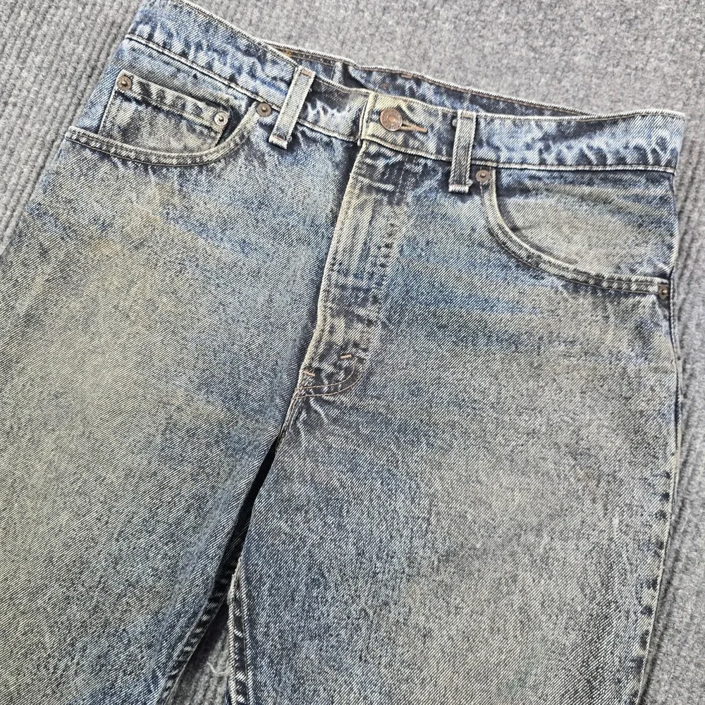 VTG 90s Levis 550 Jeans Men 33x30 Blue Grunge Tapered Relaxed Denim Distress USA